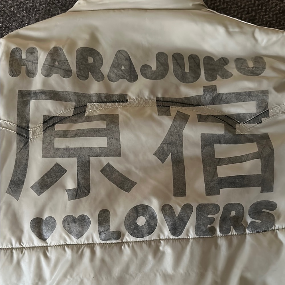 Harajuku Lovers Cream Bomber Jacket